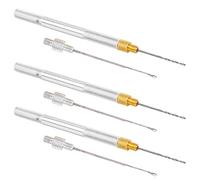 KIMISS 3 Set Aluminum Alloy Fishing Rigging Tool Kit - 3 in 1 Bait Needle, Stringer & Fish Drill Accessories