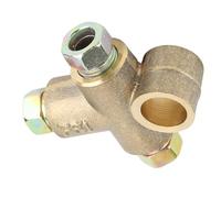KIMISS 3 Way T Shape Brake Tee Brake Line Tee Pipe Compact Alloy Union Replacement Fitting with 127 BAR 1841 PSI Working Pressure for 3 16in Pipe Hose