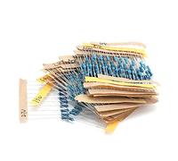 KIMISS 300Pcs 30 Values Metal Film Resistor Kit 10Ω-1MΩ 1/4W ±1% Tolerance for Electronics Projects