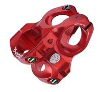 KIMISS 31.8mm Short Handlebar Stem, Lightweight Aluminum Alloy Stem for Mountain Biking, Durable CNC Machined Design (Red)