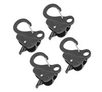 KIMISS 316 Stainless Steel Snap Hook, 4PCS Spring Snap Attach Rope Hook for Marine Use, Quick Threading Boat Hooks, Heavy Duty Accessories
