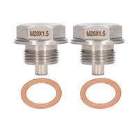 KIMISS 32103KA000 Magnetic Oil, Drain Plug M20x1.5mm Stainless Steel Sump Nut with Copper Gasket Replacement for Forester Impreza Outback