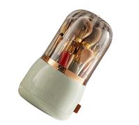 KIMISS 360 Rotating Makeup Brush Organizer Multifunctional Brush Holder with Lid for Vanity Storage (Light Green)