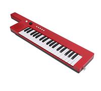 KIMISS 37 Key Portable Keyboard Piano - Mini Keytar Electronic Organ for E on and Music Practice with Lithium Battery, Stereo Sound, Phone, and Multi-Function Keys (BF-3755 red)