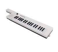 KIMISS 37 Key Portable Keyboard Piano - Mini Keytar Electronic Organ for E on and Music Practice with Lithium Battery, Stereo Sound, Phone, and Multi-Function Keys (BF-3755 white)