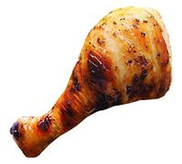 KIMISS 3D Chicken Leg Pillow Plush Toy, 20cm Simulation Food Chicken Leg Plush Toy Chicken Wing Drumstick Fried Pillow Cushion Soft Throw Pillow Home Decor Birthday Gift (AsShown)