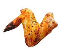 KIMISS 3D Chicken Leg Pillow Plush Toy, 20cm Simulation Food Chicken Leg Plush Toy Chicken Wing Drumstick Fried Pillow Cushion Soft Throw Pillow Home Decor Birthday Gift (2)