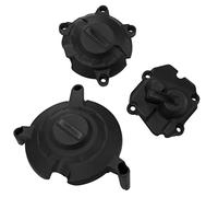 KIMISS 3PCS Motorcycle Engine Guard Protector Cover Set for Fit for -10R 2011-2021, Heat Resistant, Matte Black Engine Protective Box/Cover with Installation Kit