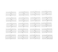 KIMISS 40 PCS RC Pinned Hinges for Remote Control Airplane, Model Aircraft Wing Parts Made of Plastic Material, Lightweight and Corrosion Resistant - Perfect for RC Aircraft (Small