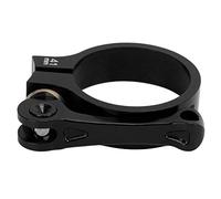 KIMISS 41mm Bike Seat Post Clamp - CNC Aluminium Alloy Quick Release Seatpost Collar for Folding Bikes Like Fit for Dahon, Fnhon - Lightweight, Easy Install (Black)