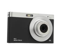 KIMISS 48MP Portable Digital Camera for Teens 4K Digital Camera for Travel Vlogging Compact Retro with 16X Zoom Electronics (Black)