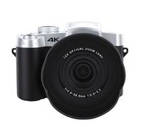 KIMISS 4K Digital Camera, 75MP Camera for Travel Photography with 12X Optical Zoom, 3.0 Inch Flip Touchscreen, Auto Focus, WiFi Connectivity