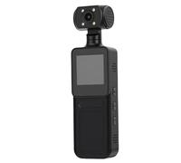 KIMISS 4K Handheld Action Camera, Video Recorder with WiFi 180 Rotating Lens, 1.31 Inch Screen Back Clamp for Sports Travel Vlogging