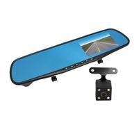 KIMISS 4K Rearview Mirror Camera - 4.3 Inch Smart Dash Cam with 1080P Dual Cameras for Safe Driving and Parking Assistance