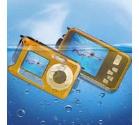 KIMISS 4K6MP Camera Screen 10ft 4K6MP Screen Camera 16X Digitalm Auto 64Gemory Carderwear Camera (Yellow)