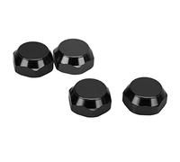 KIMISS 4Pcs 17mm Hex Wheel Nut Aluminum Alloy Mount Caps for 1/8 RC Car Upgrade Accessories High Performance (Black)