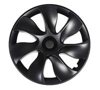 KIMISS 4PCS 19in Wheel Hub Cap Whirlwind Style Sporty Rim Covers Compatible with Fit for Model Y 2020-2023 - Sleek Protection for Your Wheels (Glossy Black)
