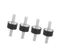 KIMISS 4pcs M6 Rubber Anti Vibration Mounts Silentblock for Air Compressors, and Gasoline Engines, Noise Control Bobbins (VV20*10 M6*18)