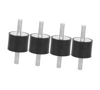 KIMISS 4pcs M6 Rubber Anti Vibration Mounts Silentblock for Air Compressors, and Gasoline Engines, Noise Control Bobbins (VV25*20 M6*18)