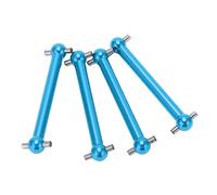 KIMISS 4pcs RC Metal Dog Bone Drive Shaft for TT02B | Universal Front & Rear Upgrade Parts for 1/10 RC Cars (Blue)