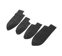 KIMISS 4Pcs/Set Car Front Rear Door Panel Armrest Cover Fiber Leather Replacement for CRV 2007-2011 - Stylish, Comfortable and Easy to Install (Black)