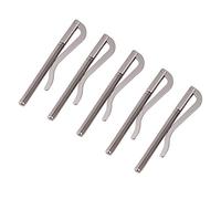 KIMISS 5-Pack High-Performing Money Spring Clip - DIY Tool for Bifold Leather Wallet, Purse, Credit Card Holder - Electroplated Metal, Anti-Rust, Anti-, Silver
