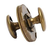 KIMISS 50 Sets Magnetic Button Clasp Snaps 18x2mm Alloy Fasteners for Handbags, Clothing, and Accessories - Easy Installation Magnetic Purse Closures (Antique Bronze)