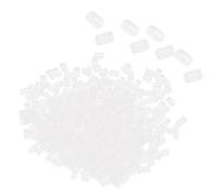 KIMISS 500pcs Cylinder Shape Silicone Transparent Earrings Back Stopper, Comfortable Locking Backing for Earrings, Low Allergy and Easy Replacement E Lugs