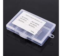 KIMISS 500Pcs Nylon Flat Washer Assortment Kit - Gasket Washers M2-M6 - Spacer, Plain in White Ideal Household & Commercial Use (Black)