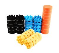 KIMISS 50Pcs 3" Car Polishing Pad, Sponge Polishing Buffing Waxing Pad Kit Tool for Car Polisher Buffer