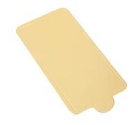 KIMISS 50pcs Gold Mousse Cake Boards - Cake Serving Base & Cupcake Display Trays with Handles for Weddings, Birthdays, and Parties (82023)