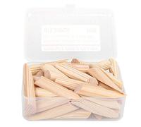 KIMISS 50pcs Wooden Pocket, Woodworking Screws Plugs Kit Inclined Pocket Hole Plug Hole Plug Taquetes Plugs Drilling Tools
