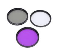 KIMISS 55mm 3in1 Camera Lens Effect Filter Set for Mirrorless DSLR Cameras Photography Accessories with Storage Pouch for Outdoor Use