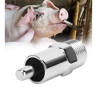 KIMISS 5Pcs Automatic Pig Drinker - Removable Round Nipple Waterer for Livestock Farming - Efficient Water Management Tool for Pigs and Cattle