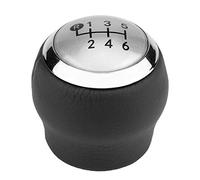 KIMISS 6 Speed Car Gear Shift Knob - Gear Shifter Head for 1.8MT AURIS - ABS Plastic, Grey+Silver, 1.8 inches
