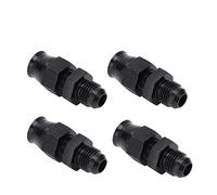 KIMISS 6AN Male Flare to 3/8 Fuel Line Compression Fitting Adapter - Aluminium Alloy Proof for Liquid and Gas Applications (5/16in)