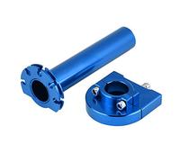KIMISS 7/8 inch 22 mm Twist Throttle Grips, Universal Throttle Handle, Handlebar Accelerator for Scooter Motorcycle, Dirt Bike (Blue)