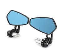 KIMISS 7/8in Handlebar End Side Mirrors - CNC Mac D Aluminum Alloy, 360° Rotation for Motorcycles, Universal Fit for 22mm Bars, Stylish Design for Enhanced Safety