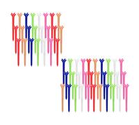 KIMISS 70mm Plastic Tees with Zero Drag - Five Claws Prong Design for Enhanced Stability & Support for Training Sessions, 50 Pack