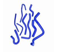 KIMISS 9pcs Silicone Auto Radiator Hose Kit Durable Water Temperature for D15 D16 SOHC EG/EK 1992-2000 (Blue)