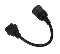 KIMISS 9PIN Female to OBDII 16pin Connector Cable - J1939 Diagnostic Adapter for Trucks, Applications, Marine & Offroad Use