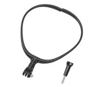 KIMISS Action Camera Neck Holder Mount - Extendable ABS Hands-Free Vlog Selfie Camera Mount Strap for Sports, Ideal for Cycling, Hiking, Live Streaming, and Daily Vlogs