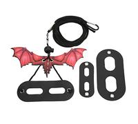 KIMISS Adjustable Bearded Dragon Harness and Leash - Soft Reptile Walking Gear for Small Animals,Suitable for Lizards,Hamsters,More (red)