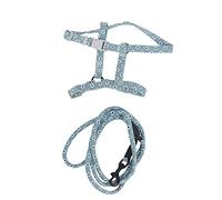 KIMISS Adjustable Cat Harness and Leash Set - Japanese Style, Comfortable & Escape Proof for Small to Medium Cats, Lightweight Floral Design for Walking (S)