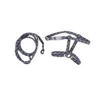 KIMISS Adjustable Cat Harness and Leash Set - Japanese Style, Comfortable & Escape Proof for Small to Medium Cats, Lightweight Floral Design for Walking (M)