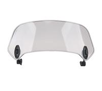 KIMISS Adjustable Clamp/Holder-On Windscreen Extension for Motorcycle - Motorcycle Windscreen Adjustable Clamp/Holder On Windshield - Universal Wind Deflector for Motorbike (Brown)