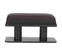 KIMISS Adjustable Height Car Armrest Pad Anti-Fatigue Support Bracket for Left Elbow - Car Armrest Cushion with Adjustable Height and Comfort (A(black with red edge))