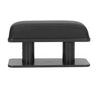 KIMISS Adjustable Height Car Armrest Pad Anti-Fatigue Support Bracket for Left Elbow - Car Armrest Cushion with Adjustable Height and Comfort (B (black with black edges))