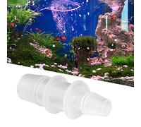 KIMISS Adjustable Plastic Reducer Connector for Aquarium Inlet/Outlet Hose - Water Pipe Fitting for Fish Tanks & Aquatic Equipment (12mm/16mm interchangeable, 3 pieces per pack)