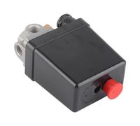 KIMISS Air Compressor Pressure Switch NPT 1/2in 4 Port Adjustable Control Valve 90-120PSI for Efficient Pressure Regulation